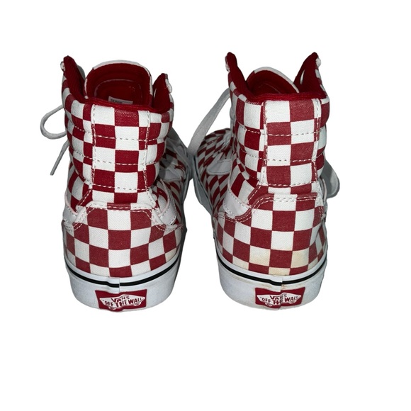 Vans Womens SK8 Filmore Red Checkerboard Red White Shoe Size 9 - Picture 6 of 7